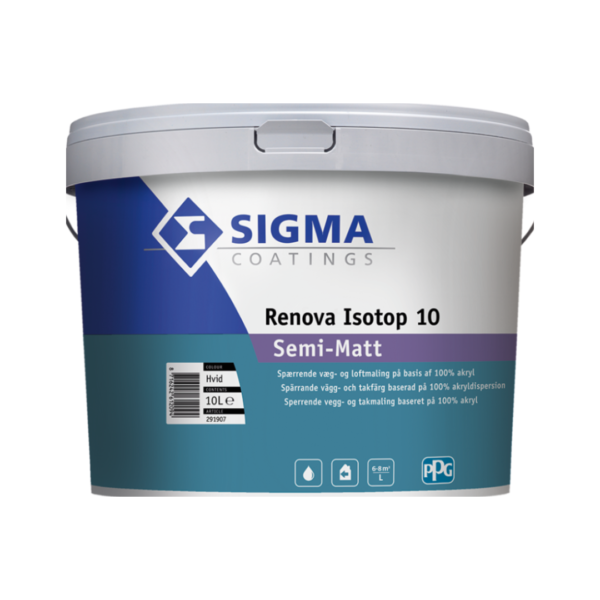 Sigma Renova Isotop spærrende semiMat Glans 10
