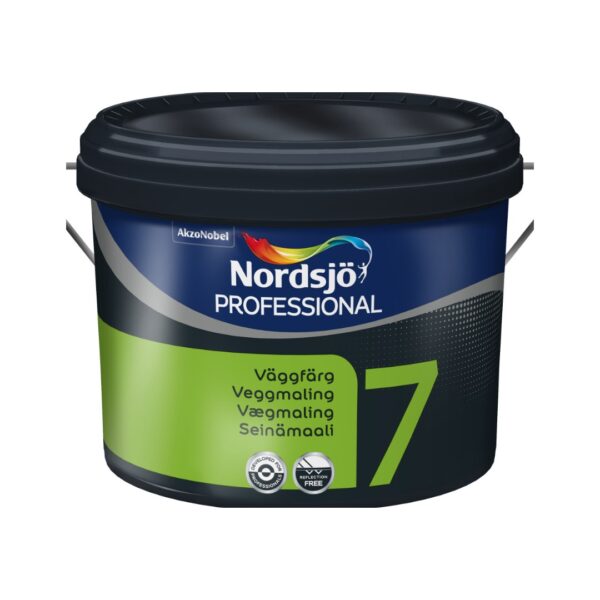 Nordsjø Vægmaling glans 7 ny kvalitet    (10liter)