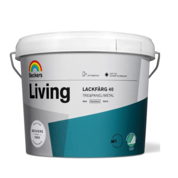 Beckers Living Aqua lakfarve glans 40.  2,7 liter